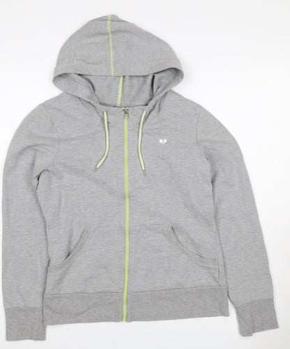 Pure Simple Sport Women Grey Size 12 Full Zip Hooded Hoodie