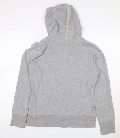 Pure Simple Sport Women Grey Size 12 Full Zip Hooded Hoodie