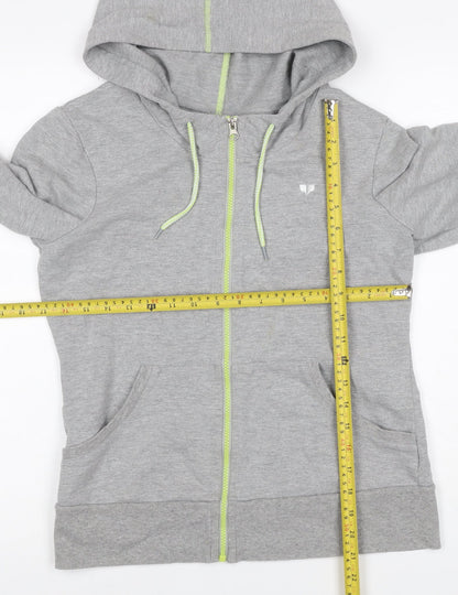 Pure Simple Sport Women Grey Size 12 Full Zip Hooded Hoodie