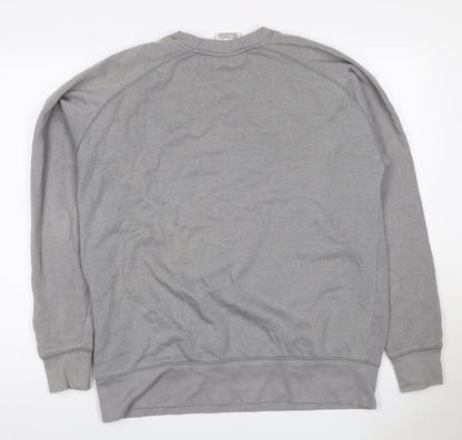 Champion Men’s Grey M Indiana Hoosiers Graphic Print Pullover Sweatshirt