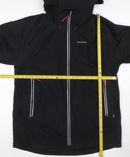 Craghoppers Men’s Black M Aquadry Waterproof Hooded Rain Jacket