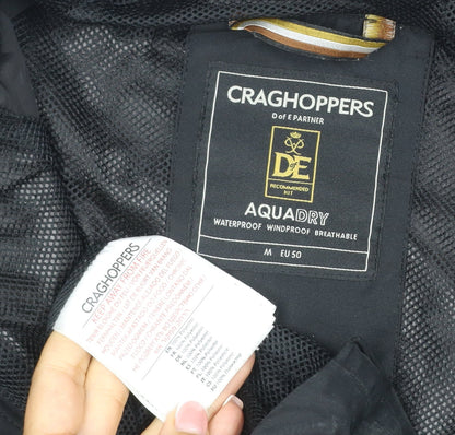 Craghoppers Men’s Black M Aquadry Waterproof Hooded Rain Jacket