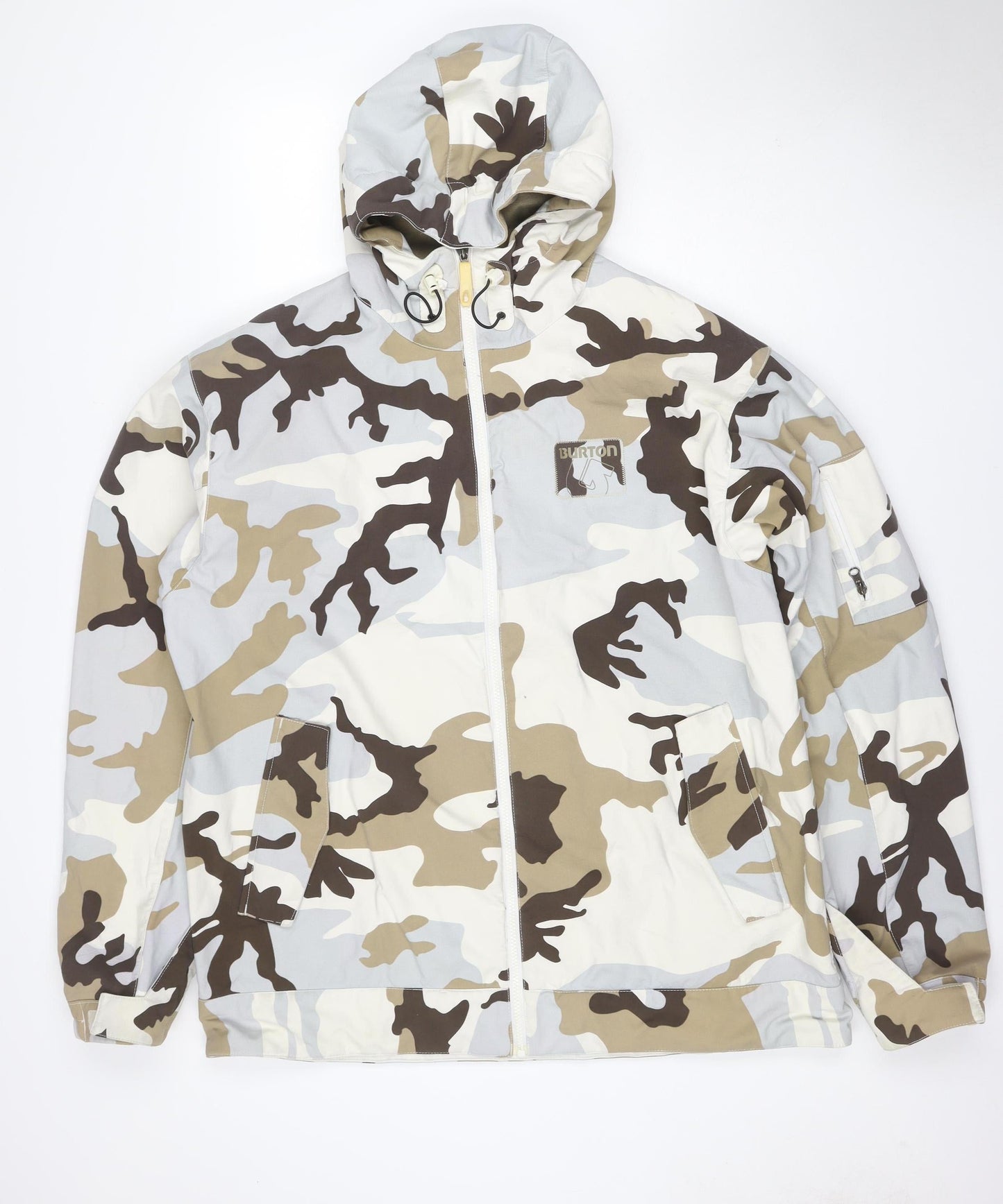 Burton Men’s XL Multicoloured Camouflage Hooded Ski Snowboard Jacket