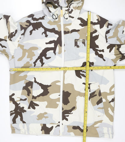 Burton Men’s XL Multicoloured Camouflage Hooded Ski Snowboard Jacket
