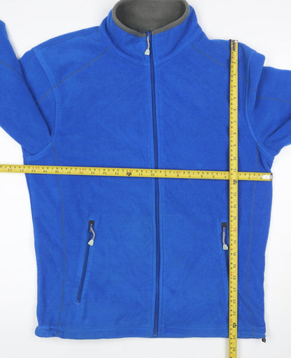 Regatta Men’s Blue M Full Zip Fleece Jacket Outdoor Hiking