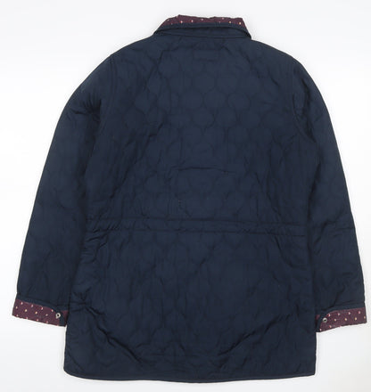 Regatta Women’s Blue UK 14 Quilted Mid-Length Jacket Floral Lined