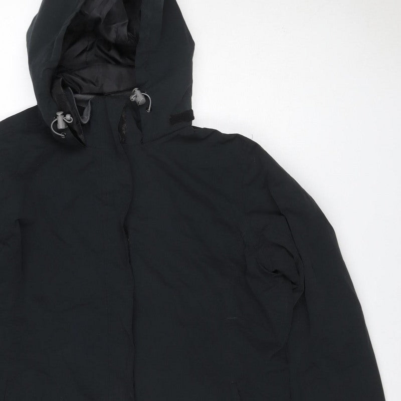 Peter Storm Women’s Black Size 14 Hooded Outdoor Full Zip Jacket