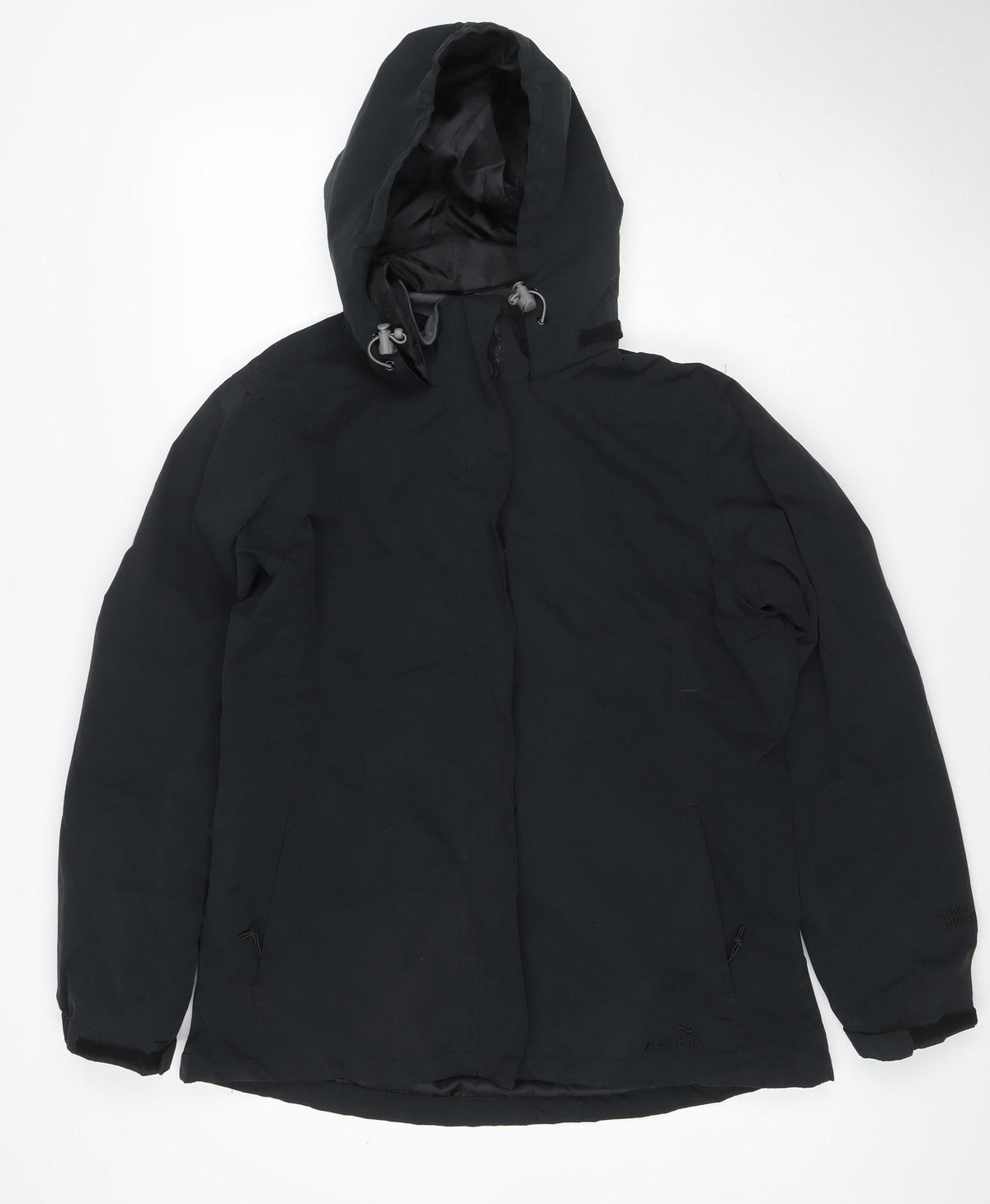 Peter Storm Women’s Black Size 14 Hooded Outdoor Full Zip Jacket