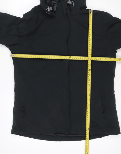 Peter Storm Women’s Black Size 14 Hooded Outdoor Full Zip Jacket