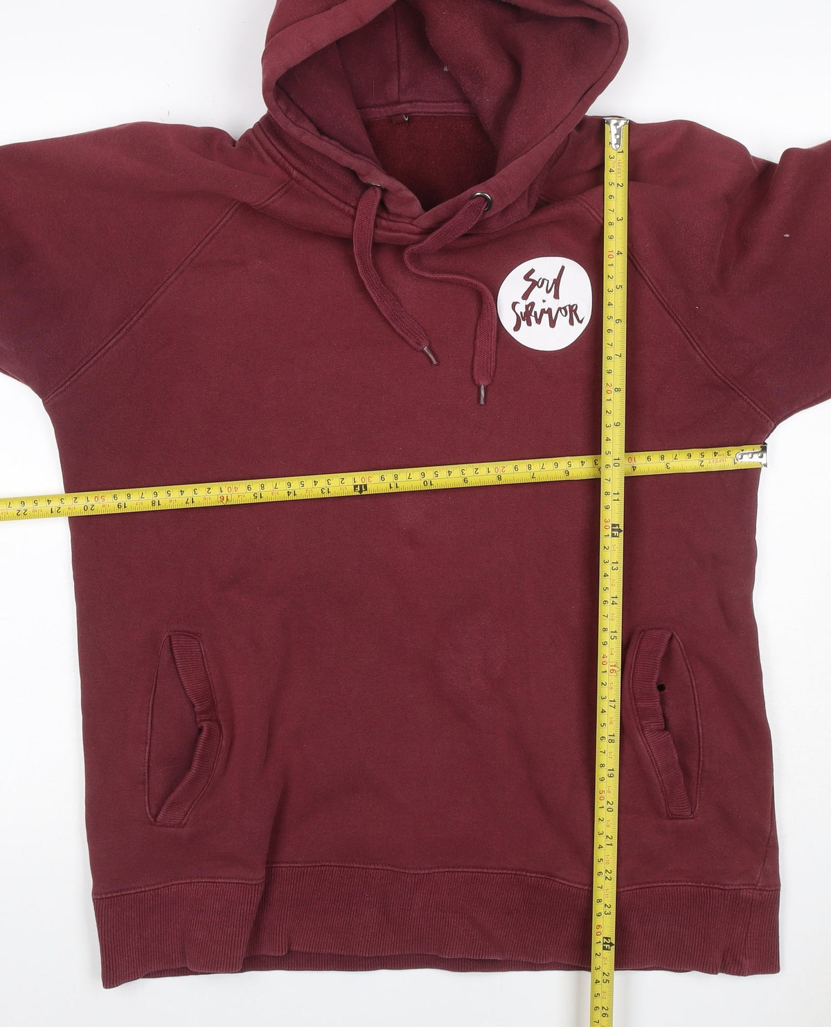 Soul Survivor Women’s Red L Pullover Hoodie Graphic Print Cotton