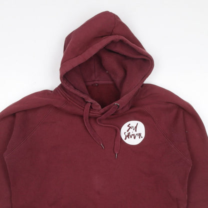 Soul Survivor Women’s Red L Pullover Hoodie Graphic Print Cotton