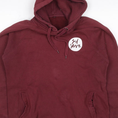 Soul Survivor Women’s Red L Pullover Hoodie Graphic Print Cotton