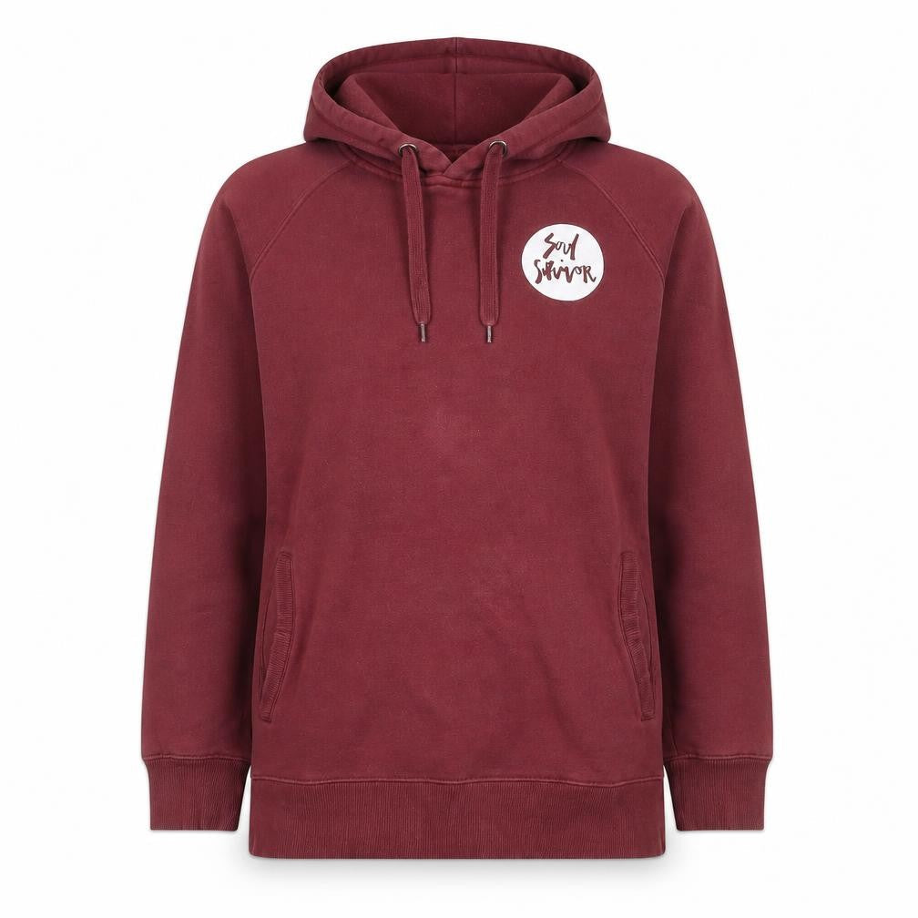 Soul Survivor Women’s Red L Pullover Hoodie Graphic Print Cotton