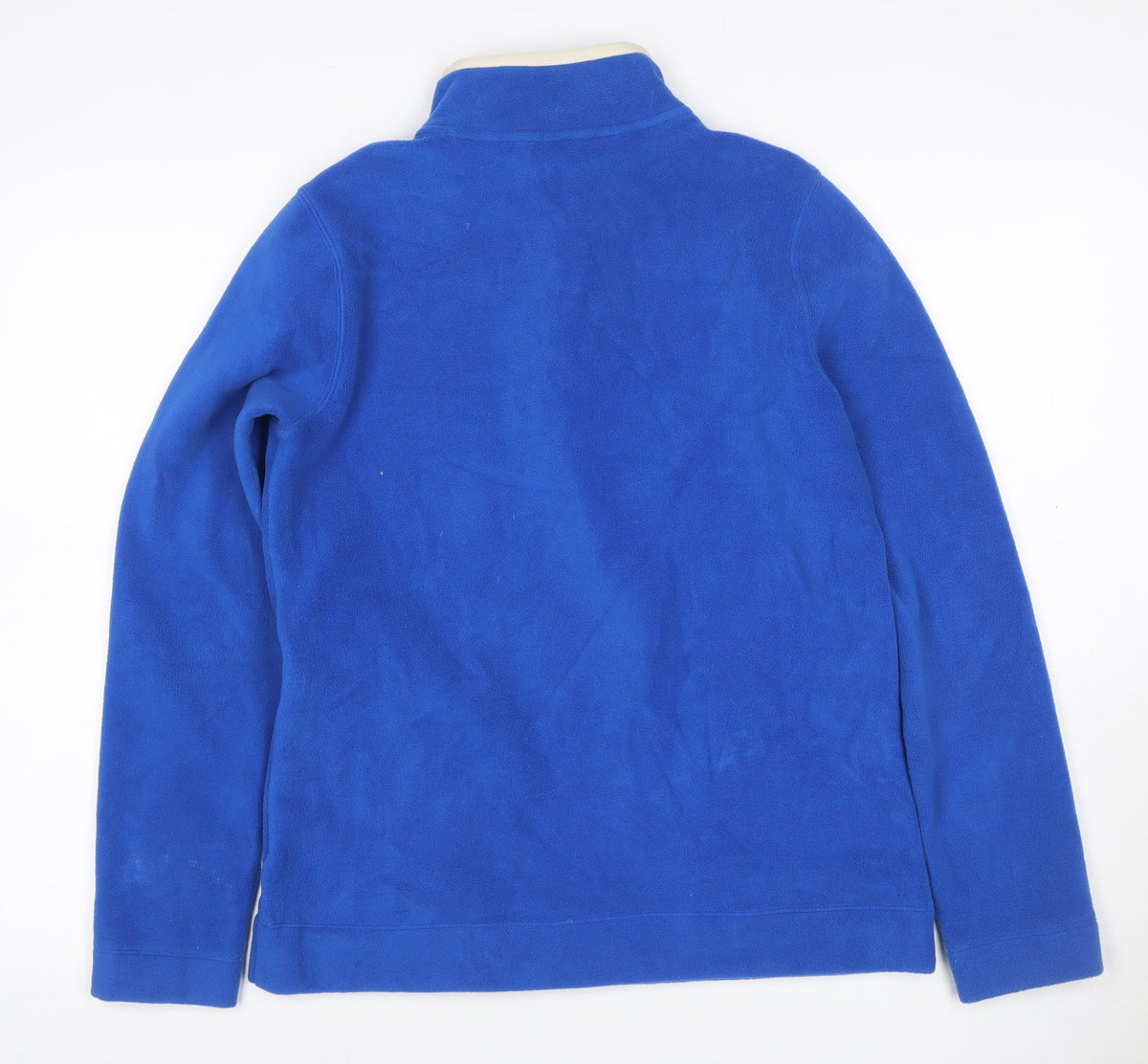 Lands' End Women Blue S Fleece 1/4 Zip Pullover Sweatshirt