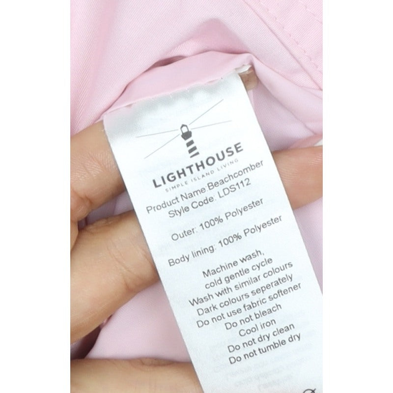 Lighthouse Women's Pink Size 10 Beachcomber Hooded Waterproof Rain Jacket