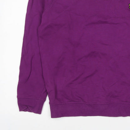 Lyle & Scott Men’s Purple XL Crew Neck Pullover Logo Sweatshirt