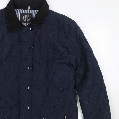 Urban Diva Women’s Blue Size 20 Quilted Mid-Length Coat