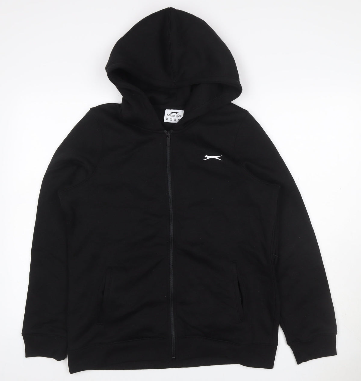 Slazenger Women’s Black UK 14 Full Zip Hooded Sports Hoodie