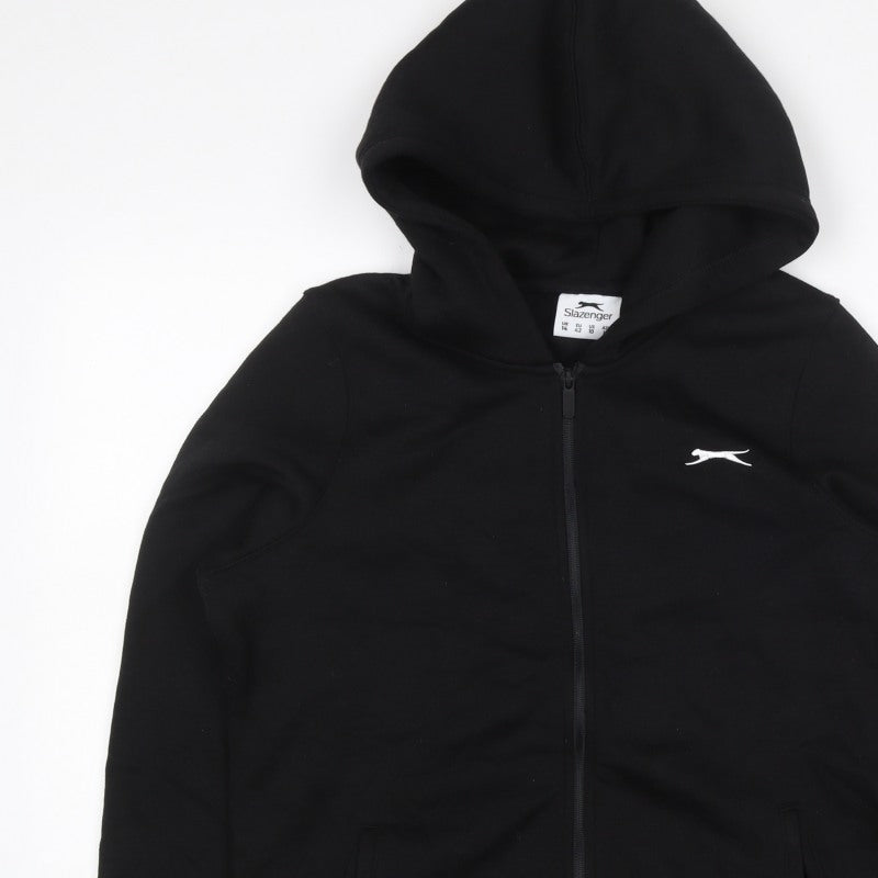 Slazenger Women’s Black UK 14 Full Zip Hooded Sports Hoodie