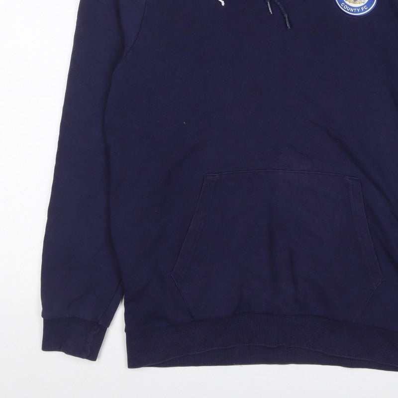 Puma Men’s Blue L Stockport County FC Pullover Hoodie Football