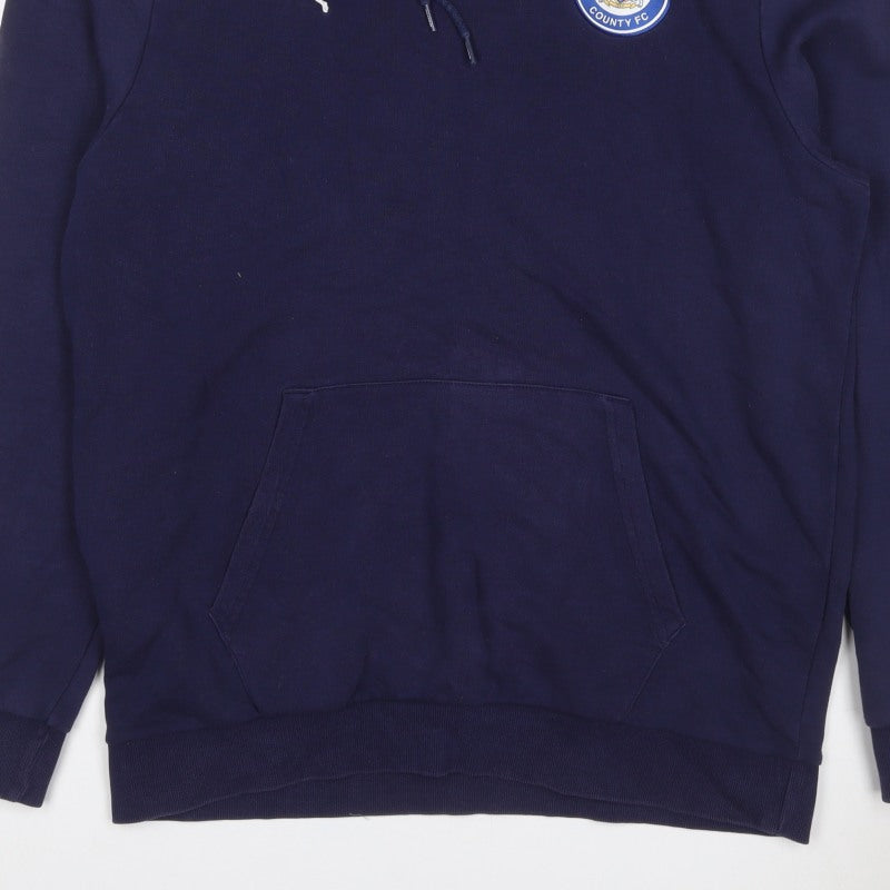 Puma Men’s Blue L Stockport County FC Pullover Hoodie Football