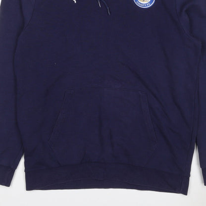 Puma Men’s Blue L Stockport County FC Pullover Hoodie Football