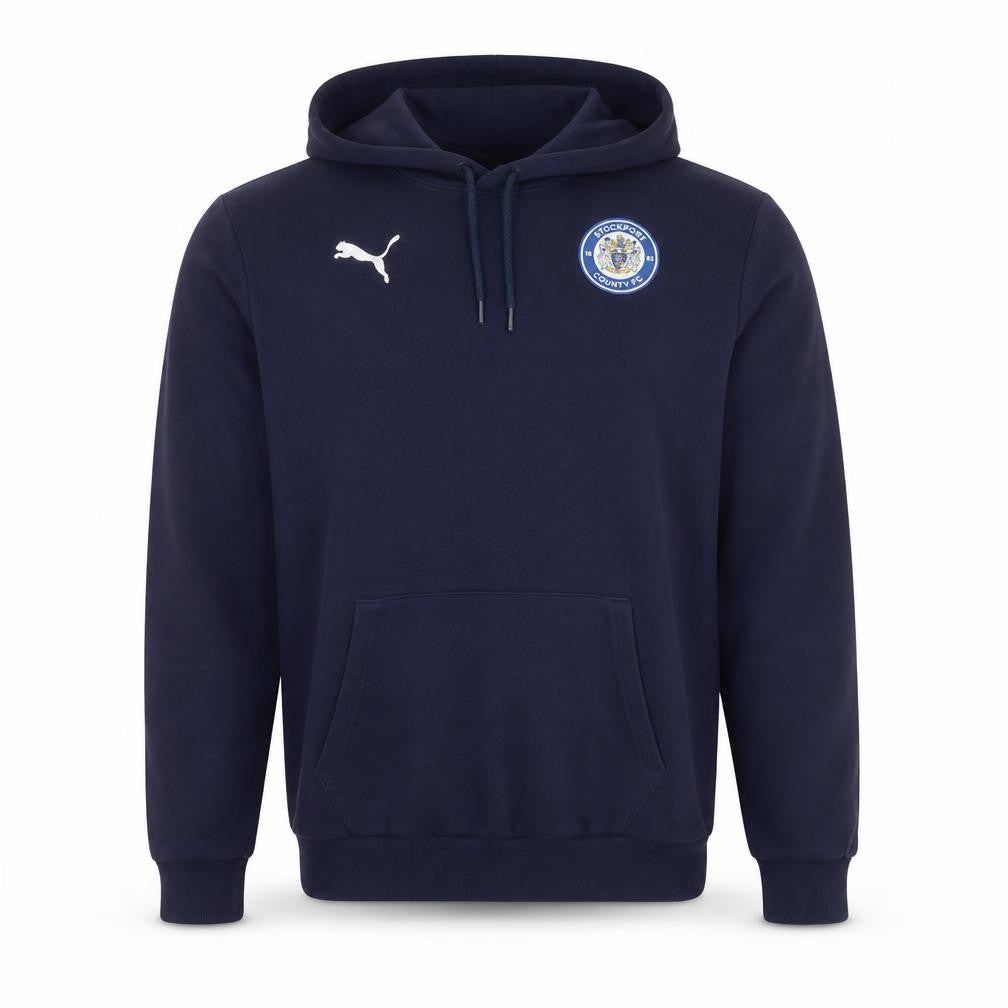 Puma Men’s Blue L Stockport County FC Pullover Hoodie Football