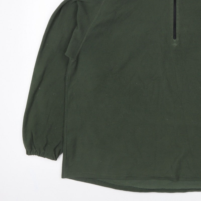 Craghoppers Men’s Green 3XL 1/4 Zip Fleece Pullover Sweatshirt