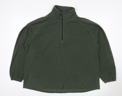 Craghoppers Men’s Green 3XL 1/4 Zip Fleece Pullover Sweatshirt
