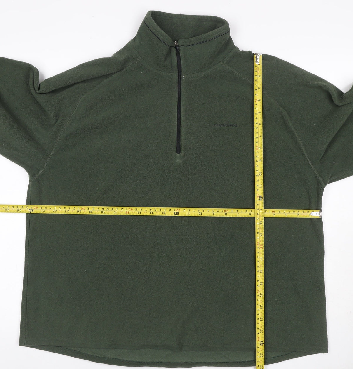 Craghoppers Men’s Green 3XL 1/4 Zip Fleece Pullover Sweatshirt