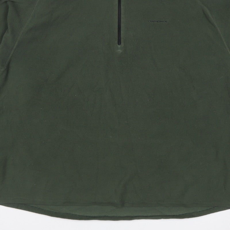 Craghoppers Men’s Green 3XL 1/4 Zip Fleece Pullover Sweatshirt