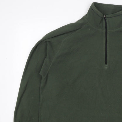 Craghoppers Men’s Green 3XL 1/4 Zip Fleece Pullover Sweatshirt