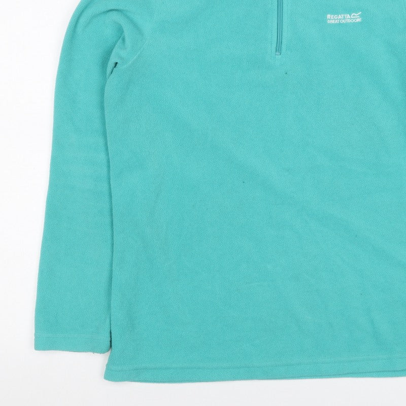 Regatta Women Blue UK 14 Pullover 1/4 Zip Fleece Sweatshirt