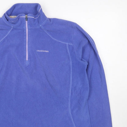 Craghoppers Women’s Blue UK 14 Half Zip Fleece Sweatshirt Hiking