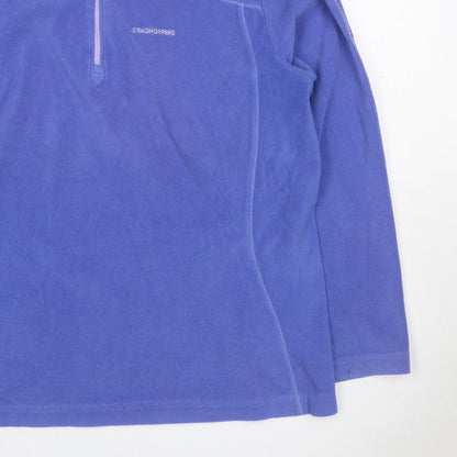 Craghoppers Women’s Blue UK 14 Half Zip Fleece Sweatshirt Hiking