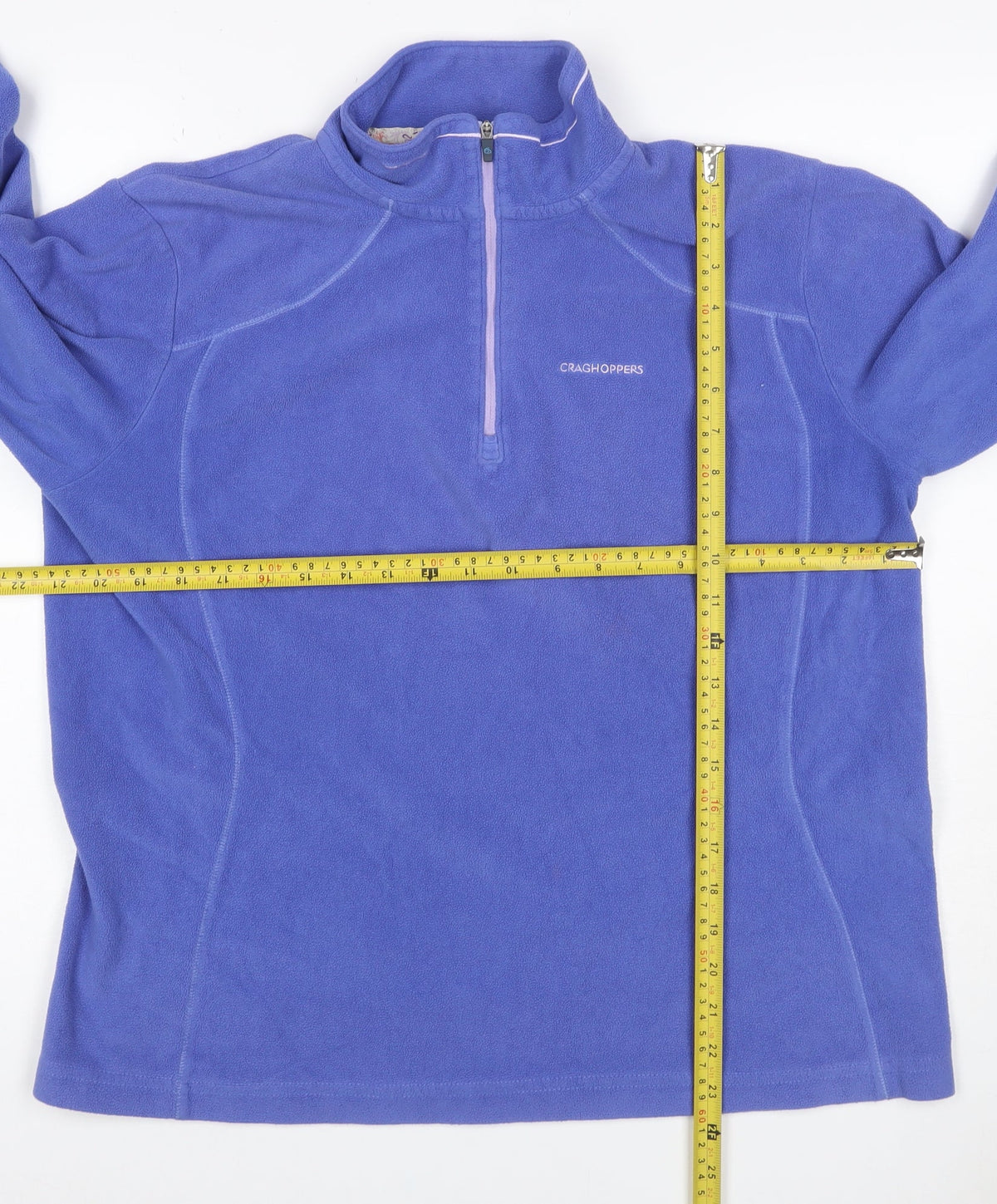 Craghoppers Women’s Blue UK 14 Half Zip Fleece Sweatshirt Hiking