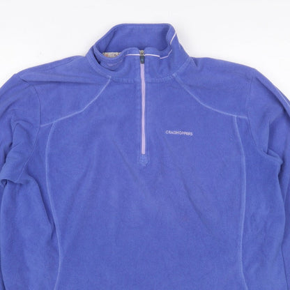 Craghoppers Women’s Blue UK 14 Half Zip Fleece Sweatshirt Hiking