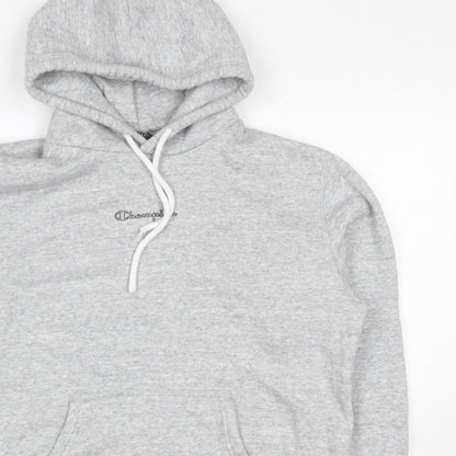 Champion Women’s Grey Logo Pullover Hoodie Size L