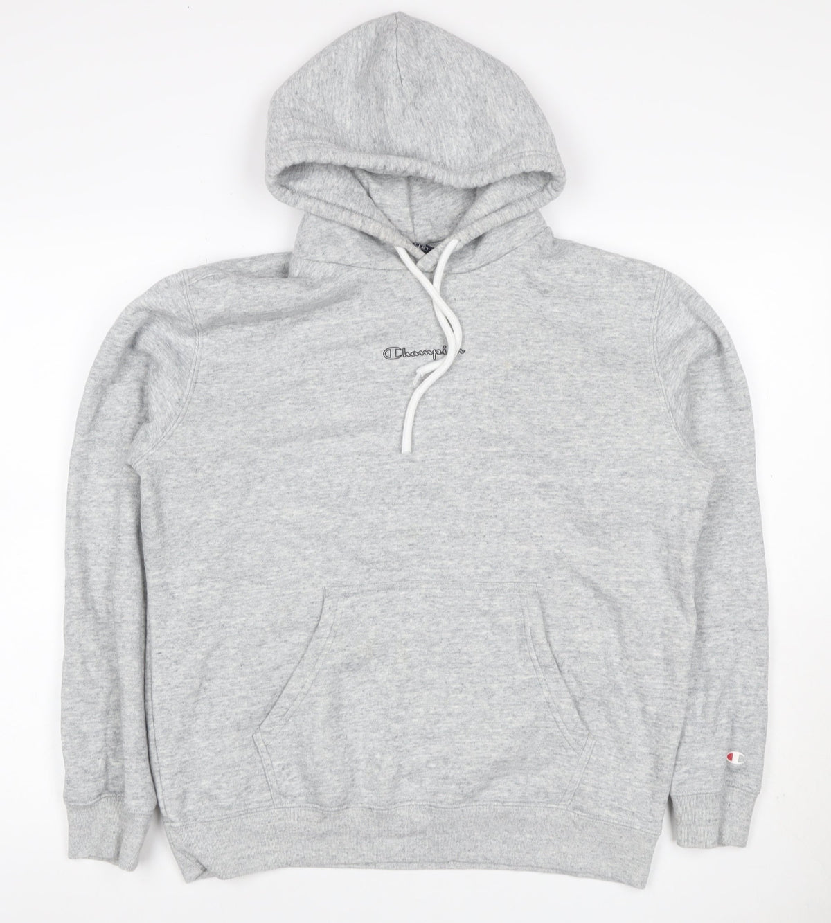 Champion Women’s Grey Logo Pullover Hoodie Size L