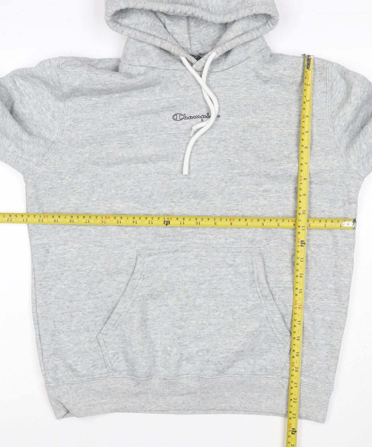 Champion Women’s Grey Logo Pullover Hoodie Size L