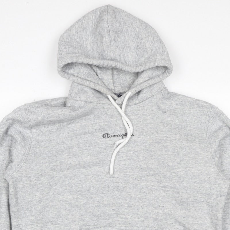 Champion Women’s Grey Logo Pullover Hoodie Size L