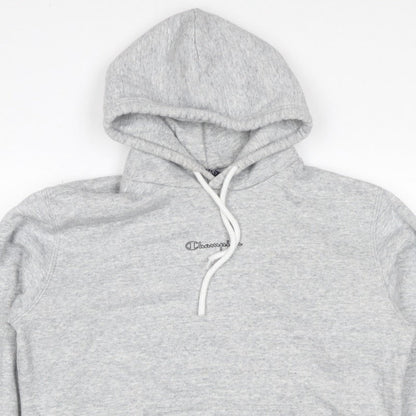 Champion Women’s Grey Logo Pullover Hoodie Size L