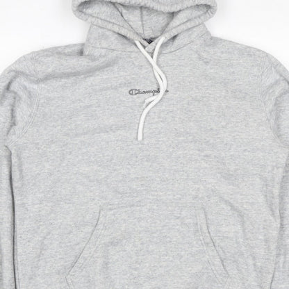 Champion Women’s Grey Logo Pullover Hoodie Size L