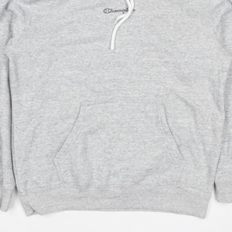 Champion Women’s Grey Logo Pullover Hoodie Size L