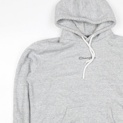 Champion Women’s Grey Logo Pullover Hoodie Size L