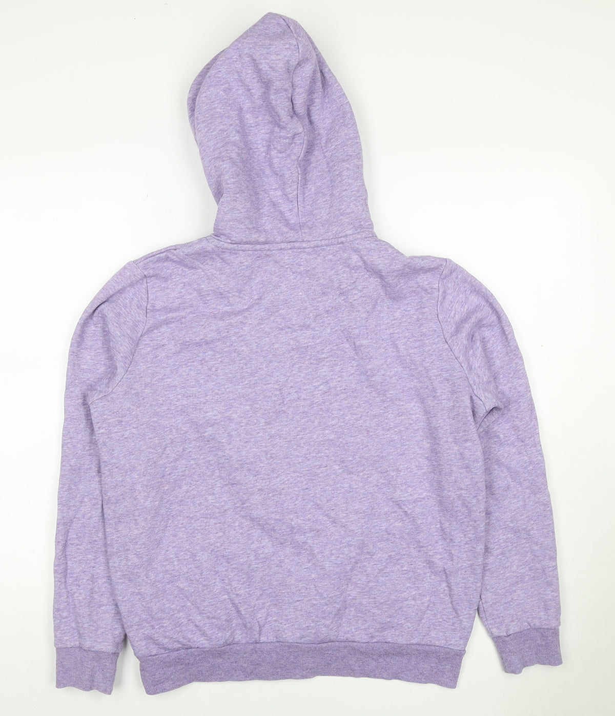 H&M Women’s Purple Marl Full Zip Hooded Hoodie Size L
