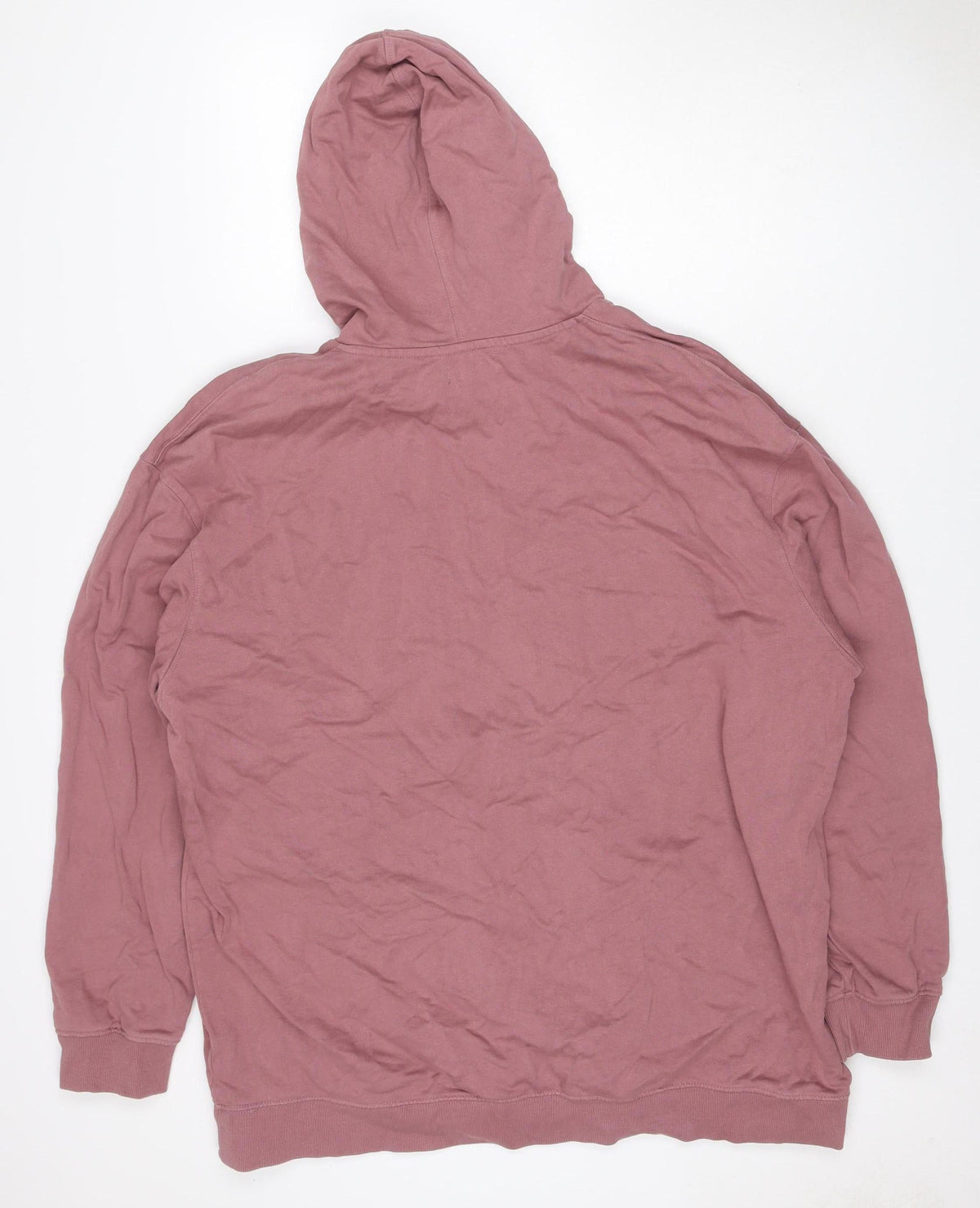 Jackamo Unisex Adults Pink 2XL Pullover Hoodie Cotton Drawstring
