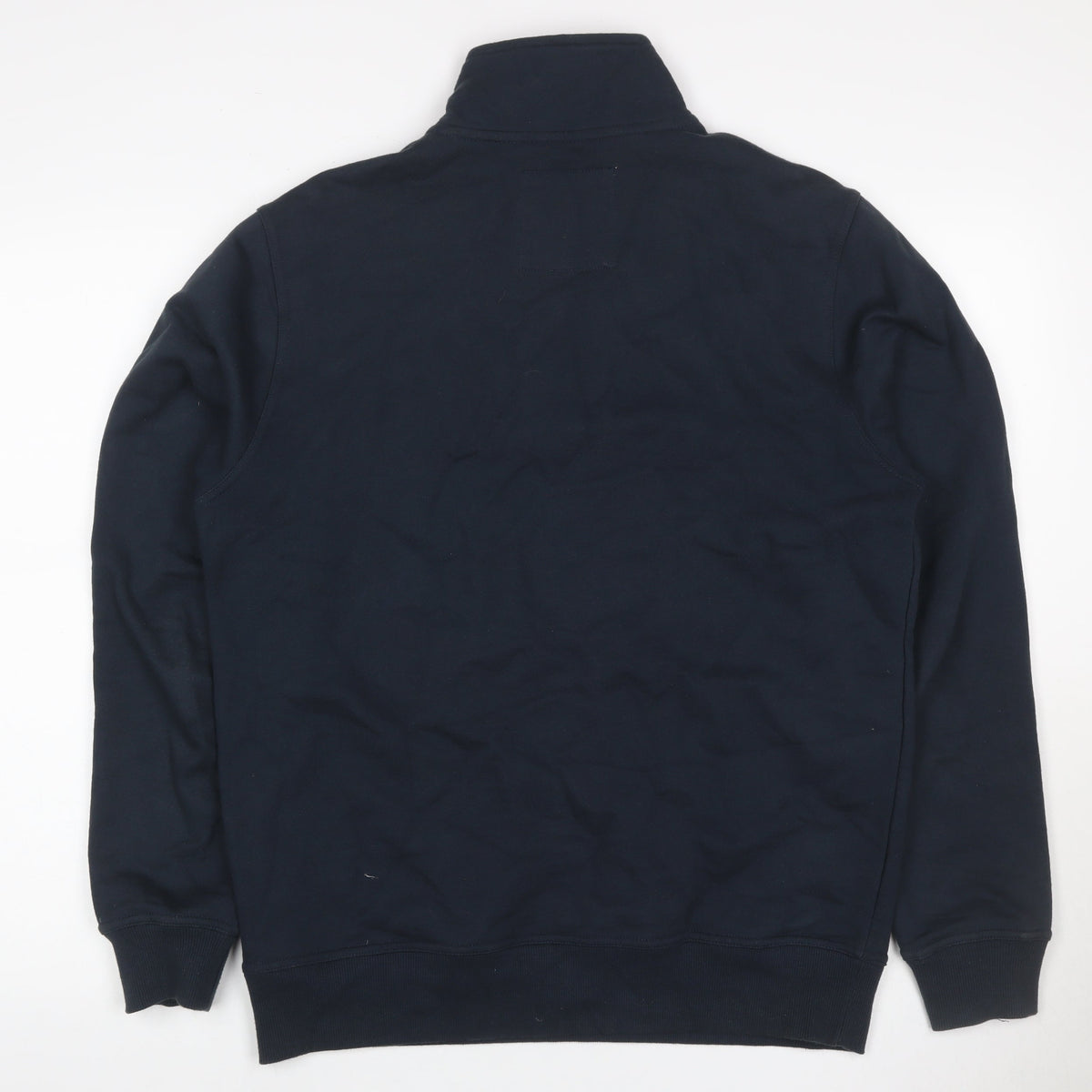 Crew Clothing Company Men’s Blue M 1/4 Zip High Neck Sweatshirt