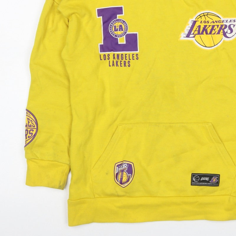 NBA Los Angeles Lakers Boys Yellow Pullover Hoodie 11-12 Years Sports