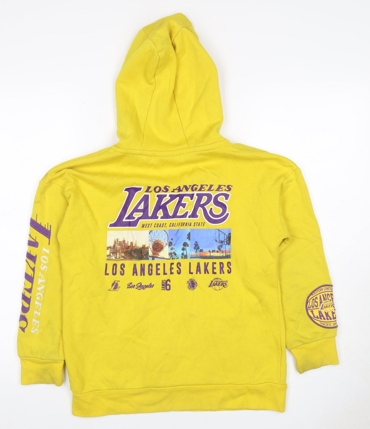 NBA Los Angeles Lakers Boys Yellow Pullover Hoodie 11-12 Years Sports